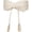 Beige, variant on BURIBURI Womens Faux Suede Tassel Belt, Vintage Bow Tie Corset Cinch Obi Belts Waistband for Dress