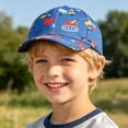 thumbnail image 2 of Kids Baseball Cap With Excavator Truck Print Casual Daily Wear Hat For Toddlers Boys, 2 of 6