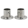 thumbnail image 1 of 4 Pieces Curtain Rod Holder Stainless Steel Closet Clothes Replacement Bathroom Accessory Rail Pole Support End Mounted Hanger Bracket Removable Accessory, 1 of 9