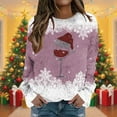 thumbnail image 2 of Fall Saving Talove Long Sleeve Shirts for Women Graphic Printed Sweatshirt Fall Fashion Must Haves Early Fall Fashion Womens Tops Trendy Casual Christmas Shirts, 2 of 4
