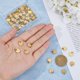 thumbnail image 3 of 40 colgantes en blanco de 10 mm para grabar, de acero inoxidable 304, con disco dorado grabable, planos y redondos, con anillas para collares, pulseras y pendientes., 3 of 7