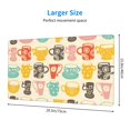 thumbnail image 3 of Kdxio Vintage Cup Print Large Gaming Mouse Pad,Non-Slip Base,Water Resist Keyboard Pad for Gamer,Office & Home,29.5 x 15.8 in, 3 of 9
