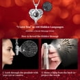 thumbnail image 3 of Preserved Red Real Rose with "I Love You" Heart Necklace, Eternal Flower Gift for Her, Mom, Wife, Girlfriend, Grandma on Valentine's Day, Christmas, Birthday, Mother's Day, Anniversary, Thanksgiving, 3 of 7