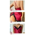 thumbnail image 4 of Simulated silk pajamas for women, sexy suspender pajamas, summer comfortable suspender pajamas, 4 of 7