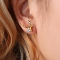 thumbnail image 3 of Pendientes de tuerca con abalorio de alce de reno para mujer Yuyangstore regalo de joyería para fiesta de Navidad oro, 3 of 8