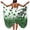 Z19-Green-swimsuit coverup for women, variant on Yourumao St. Patrick's Butterfly Beach Cover Up for Women Clover Printed Sarong Coverup Spaghetti Strap Wrap Dresses Beach Vacation Bathing Suits