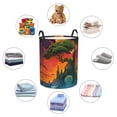 thumbnail image 4 of Fuzoiu Abstract Tree Castle Print Circular Hamper,Laundry Basket with Handle,Collapsible Laundry,Dirty Clothes Storage Basket,for Bedroom Bathroom Dorm Living Room-Small, 4 of 6