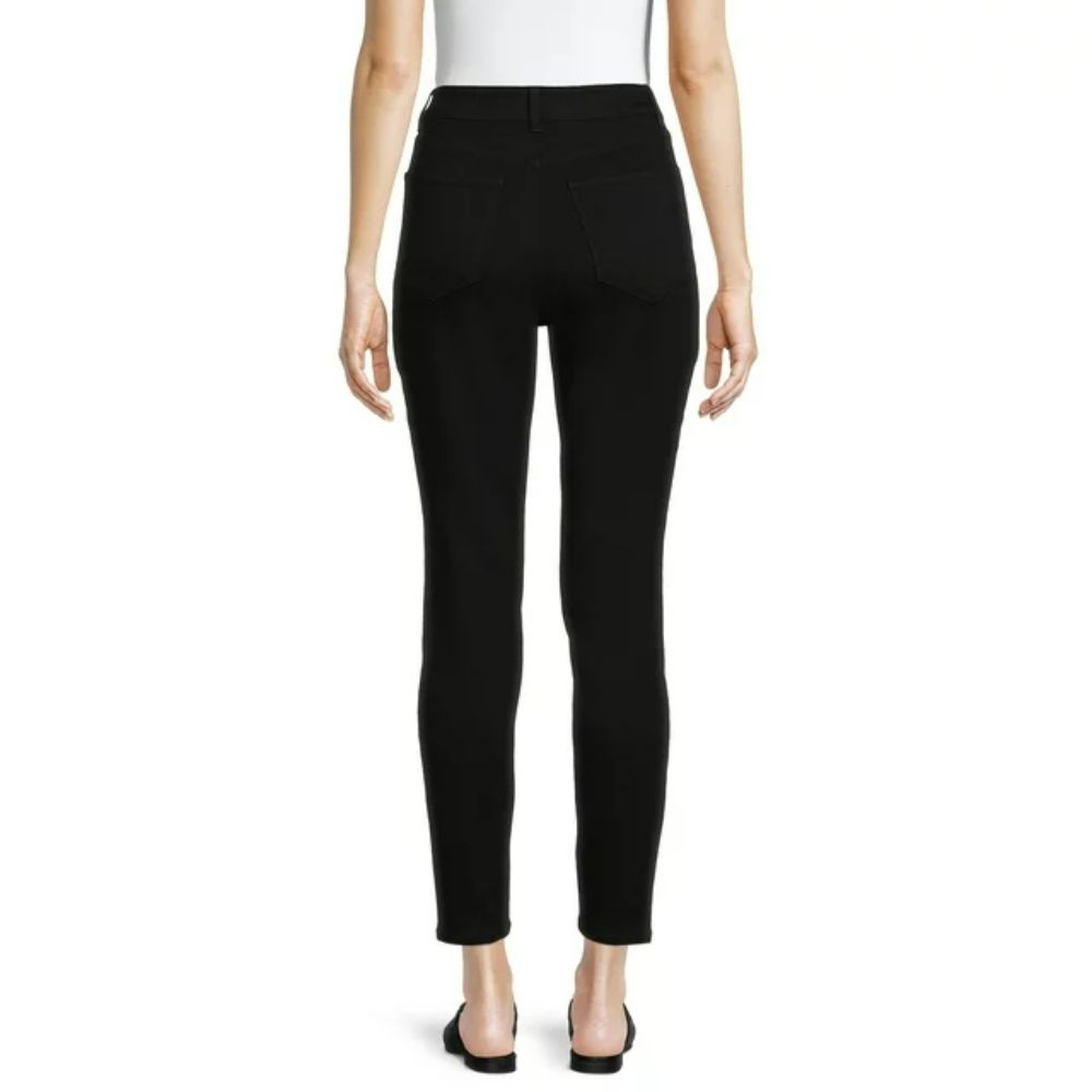 No Boundaries Women's High Rise Skinny Jeans, Black, 15