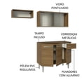 thumbnail image 4 of Cocina Integral Completa Modular Madesa Emilly 165cm MM 03, 4 of 5
