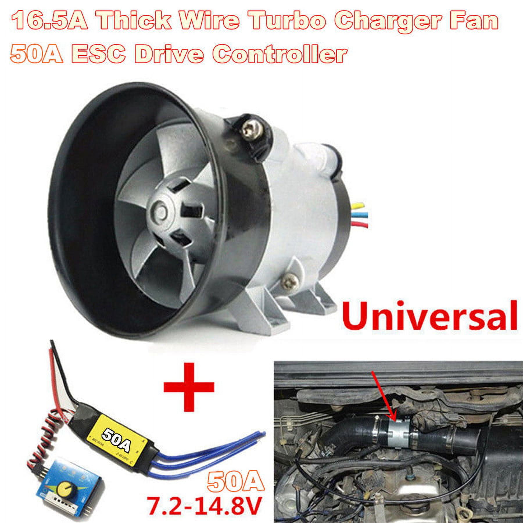 12V Car Electric Turbine Turbo Charger Boost Air Intake Fan
