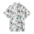 thumbnail image 6 of QHRMKOG Beach Shirts for Men Relaxed Fit Tropical Print Short Sleeve Hawaiian Shirts Breathable Holiday Button Down Beach Shirts Summer Casual Shirt White 4XL, 6 of 6