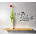 thumbnail image 1 of Home Wall Decals I Am Fearfully And Wonderfully Made Psalm KJV Bible Bedroom Stickers DIY Removable Originality Stickers - Size: 15 In x 22 In, 1 of 3