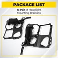 thumbnail image 2 of KOJEM Headlight Bracket Pair, Fit for 1999-2006 Chevy Chevrolet Silverado Suburban Tahoe GMC Sierra Yukon, Driver & Passenger Side, for GM1221121, GM1221122, 2 of 15