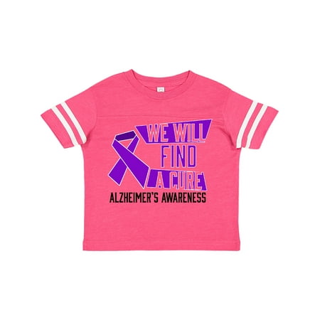 

Inktastic We Will Find a Cure- Alzheimers Awareness Gift Toddler Boy or Toddler Girl T-Shirt