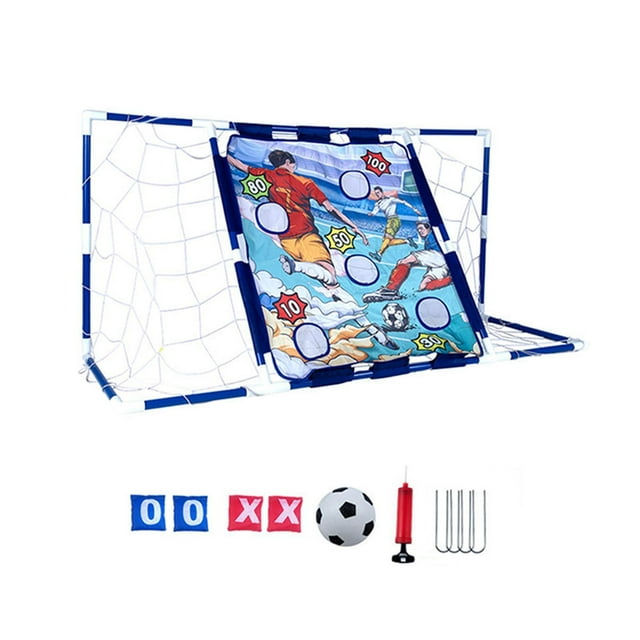 Porterías de fútbol, equipo de entrenamiento para patio, fácil de instalar, mejora la agilidad, portátil 130cmx46.5cmx65cm