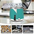 thumbnail image 6 of Yayeee Ashtray with Lid for Cigarette Smokeless Stainless Steel Home Ash Holder, Black Cat and Coffee, 6 of 7