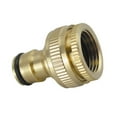 1/2 & 3/4 Inch Brass Faucet Adapter Washing Machine Hose Fittings Quick