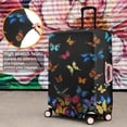 thumbnail image 4 of Black Blue Orange Butterfly Pattern Luggage Cover Fashion Suitcase Cover Baggage Covers Fit 25-28 Inch Luggage (Go Travel), 4 of 5