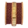 thumbnail image 7 of Efulgenz Indian Bridal Bangles Set Rhinestone CZ Maroon Metal Bracelet Bangle Jewelry CZ Crystal Glass Stone Bracelet Wedding Bangles for Women (30 Pcs)Size 2.6, 7 of 7