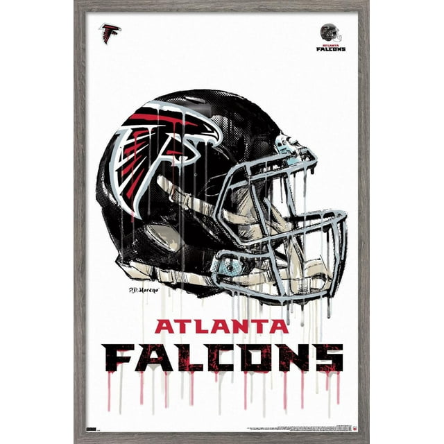 NFL Atlanta Falcons - Drip Helmet 20 Wall Poster, 22.375" x 34"