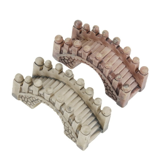 GOOHOCHY  2 Pcs Fairy Houses for The Garden Wall Ornaments Outdoor View Decoration