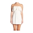 thumbnail image 1 of Free People Robe Mini Sans Bretelles Morning Dove pour Femmes, Blanc Cassé, 10, 1 of 1