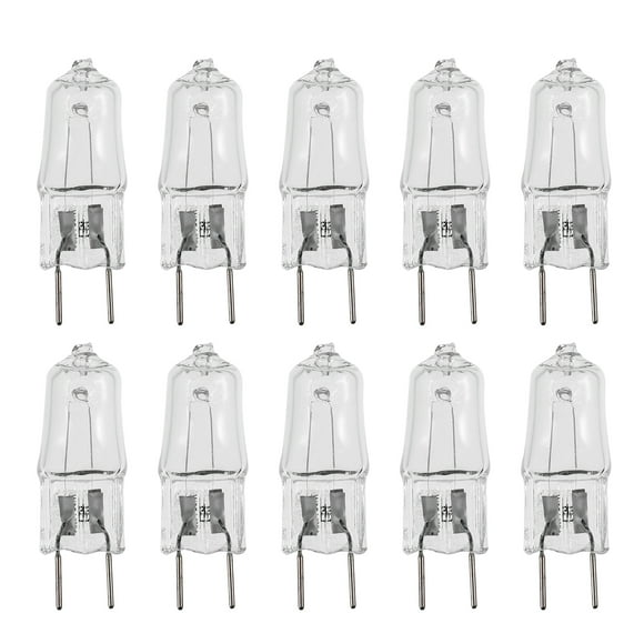 FELTECHELECTR 10 bombillas halógenas G8 de 120 V y 20 W para foco de microondas, lámpara de cristal.