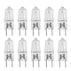 thumbnail image 1 of FELTECHELECTR 10 bombillas halógenas G8 de 120 V y 20 W para foco de microondas, lámpara de cristal., 1 of 6