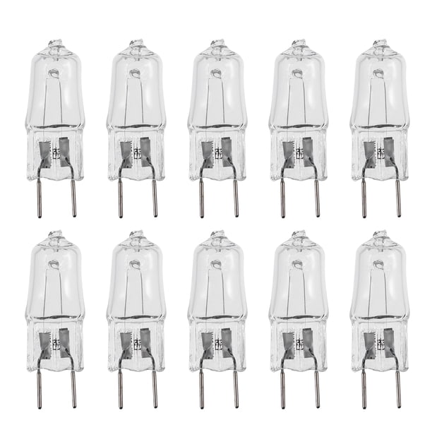 FELTECHELECTR 10 bombillas halógenas G8 de 120 V y 20 W para foco de microondas, lámpara de cristal.