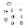 thumbnail image 1 of Naiovety Colador de té de 9 piezas Filtros de té multifunción con gancho adjunto de acero inoxidable Teteras Naiovety HA060689-00B, 1 of 1