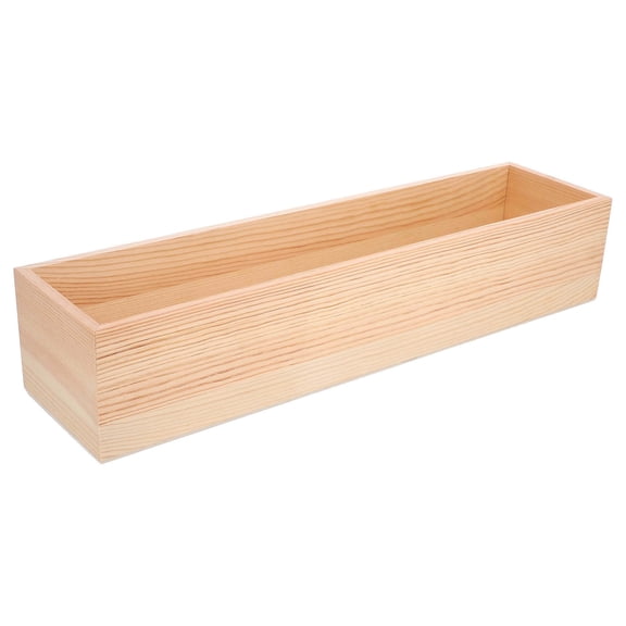 BESTYASH Small Storage Container Wood Home Office 1Pack