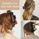 thumbnail image 4 of Pinzas extragrandes de 5 pulgadas, pinzas grandes para cabello grueso, largo y rizado, pinzas duraderas mate de fijación fuerte, pinzas cuadradas antideslizantes de gran tamaño para mujeres, pinzas, 4 of 4