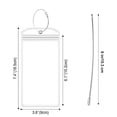 thumbnail image 5 of Solución de seguridad para viajes: etiquetas transparentes para equipaje con soporte de etiqueta impermeable y presillas de acero, cierre resellable para protección a prueba de polvo, juego de, 5 of 5