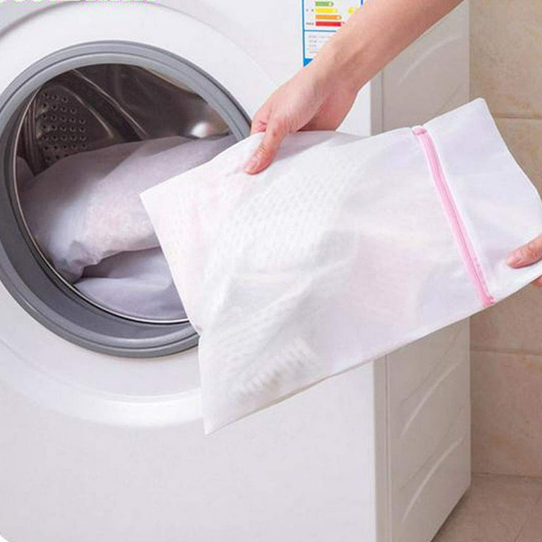 5pcs Laundry Wash Net Mesh Bag, Durable Duty Mesh Laundry Bag for Bra,  Underwear, Clothes, Garment, Travel Washing Bag S size 