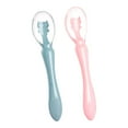 thumbnail image 2 of 2Pcs Baby Spoon Silicone Newborn Spoon Porridge Feeding Spoon Non-Toxic Soft Comfortable with Storage Box for Infants Children Babies Newborns, 2 of 9