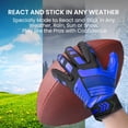 thumbnail image 4 of Football Receiver Gloves Youth Upgrade Durable Breathable Flexible Receiving Gloves Gift for Kids Boys Girls Size Fit Small Large Medium X-Large, 4 of 7