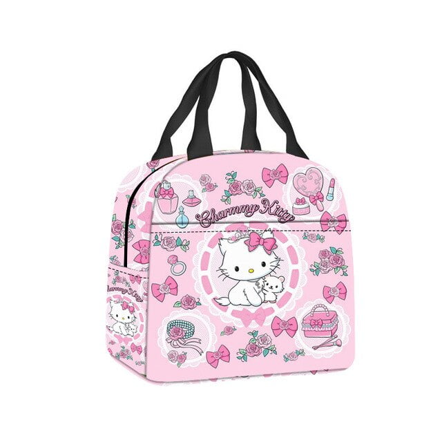 2023 Sanrio Hello Kitty Lunch Bags Students Portable Zipper Camping