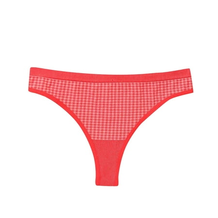 

NECHOLOGY Design Panty Brief High Rise Cotton Comfortable Look Ladies Underwear Waist Trainer Underpants Red One Size