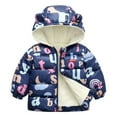 thumbnail image 2 of Toddlers Fleece Jackets Thick Warm Little Baby Girls Boys Soft Lovely Hoodies Down Coat Outerwear, 2 of 6