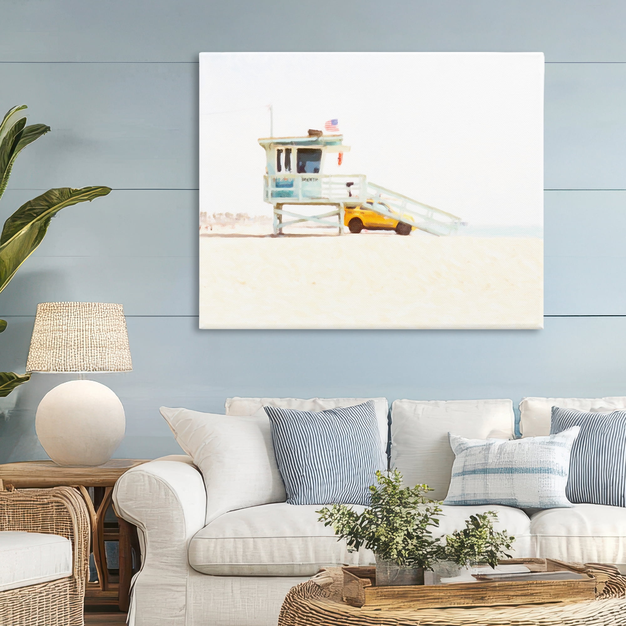 Stupell Industries Soft Light Lifeguard Station Canvas Wall Art, design by Kim Curinga