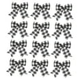 thumbnail image 2 of Tineasur Black and White Plaid Bow Ornaments for Christmas Tree Decoration, Reusable and Holiday Decor, 2 of 5