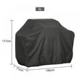 thumbnail image 5 of Black Waterproof BBQ Cover BBQ Accessories Grill Cover Anti Dust Rain for Gas Charcoal Electric Barbeque Grill, 5 of 5