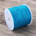 thumbnail image 4 of 100M x 0.8mm Nylon Chinese Knot Cord Rattail Macrame Shamballa Thread String Blue, 4 of 5