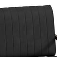 thumbnail image 5 of Modern Accent Chair, PU Leather Tufted Upholstered Reading Chair Lounge Chair with Thick Backrest and Seat Cushions, Living Room Chair Armchair with Stury Steel Frame for Bedroom Apartment, Black, 5 of 7