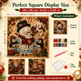 thumbnail image 5 of Christmas Pearl Art DIY Kit, 5D Pearl Diamond Art Kit for Adults Christmas, 3D Beaded Painting Craft with Clear Symbols, 12 Inch Holiday Wall Art Decoration and Gift, 5 of 8