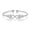 White, variant on Moissanite Diamond Bracelet for Women Hypoallergenic D Color VVS1 Clarity Cuff Bracelet Adjustable 925 Sterling Silver Gold Bangles