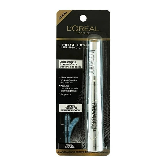 Máscara para pestañas L'Oréal false lash telescopic negro 9 ml
