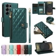 thumbnail image 5 of Allytechgroup Crossbody Wallet Case for Samsung Galaxy Note 20 Ultra, Slim PU Leather Protective Case Cover with Cash Slot, Credit Card Holder, Shock-Absorbent Bumper with Adjustable Strap, Darkgreen, 5 of 12