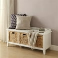 thumbnail image 2 of Bowery Hill Banc de Rangement Blanc, 2 of 6