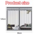 thumbnail image 2 of 1 Anti-mosquito screen window magic adhesive solid color whole piece (gray) household breathable sand window, 2 of 5